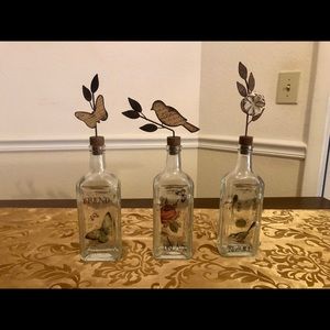 Set of 3 Beautiful Decorative Bottles